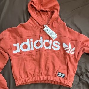 Adidas Cropped Hoodie - Medium